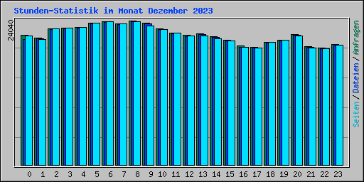 Stunden-Statistik im Monat Dezember 2023