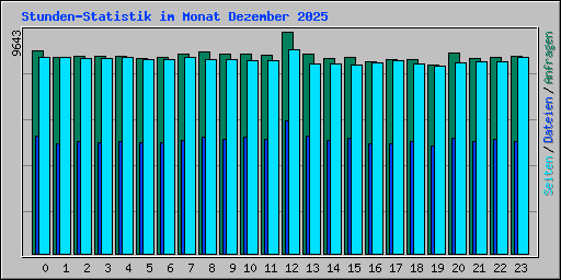 Stunden-Statistik im Monat Dezember 2025