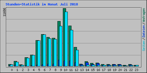 Stunden-Statistik im Monat Juli 2018