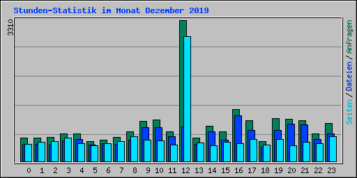 Stunden-Statistik im Monat Dezember 2019
